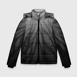 Куртка зимняя для мальчика Коллекция Rays Лучи Черный Абстракция 661-11-w1, цвет: 3D-светло-серый