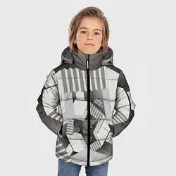 Куртка зимняя для мальчика Дробные размерности, цвет: 3D-черный — фото 2