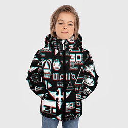 Куртка зимняя для мальчика 30 Seconds to Mars - Glitch, цвет: 3D-светло-серый — фото 2