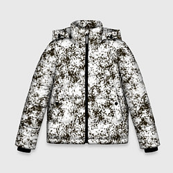 Куртка зимняя для мальчика Зимний Камуфляж цифра, цвет: 3D-светло-серый