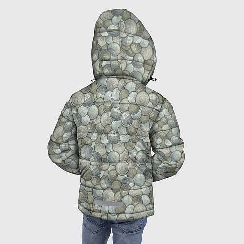 Зимняя куртка для мальчика Монеты Германии начала 20 века Рейхсмарка с имперс / 3D-Черный – фото 4