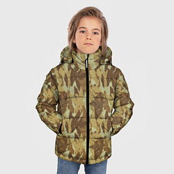 Куртка зимняя для мальчика Орлы камуфляж, цвет: 3D-черный — фото 2