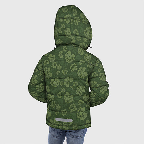 Зимняя куртка для мальчика Хохлома камуфляж / 3D-Черный – фото 4
