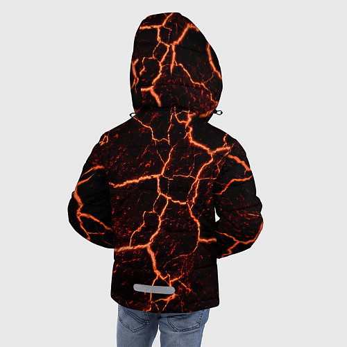Зимняя куртка для мальчика Раскаленная лаваhot lava / 3D-Светло-серый – фото 4