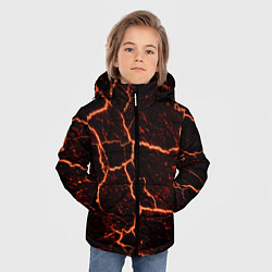 Куртка зимняя для мальчика Раскаленная лаваhot lava, цвет: 3D-светло-серый — фото 2