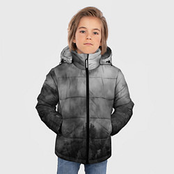 Куртка зимняя для мальчика ТУМАН НАД ЛЕСОМ МРАЧНО, цвет: 3D-красный — фото 2
