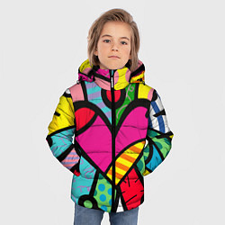 Куртка зимняя для мальчика Ромеро Бритто Арт, цвет: 3D-черный — фото 2