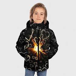 Куртка зимняя для мальчика Star in the Heart, цвет: 3D-светло-серый — фото 2