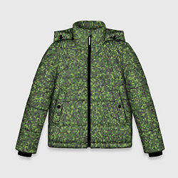 Куртка зимняя для мальчика Военный Камуфляж Цифра, цвет: 3D-светло-серый