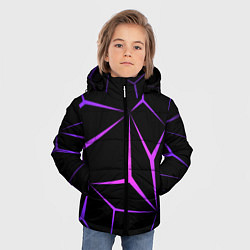 Куртка зимняя для мальчика НЕОНОВАЯ ГЕОМЕТРИЯ - NEON, цвет: 3D-светло-серый — фото 2