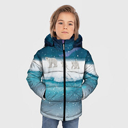 Куртка зимняя для мальчика Полярные медведи, цвет: 3D-светло-серый — фото 2