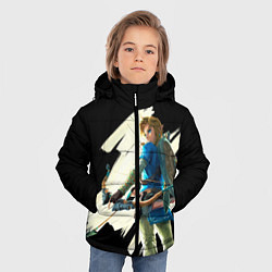 Куртка зимняя для мальчика Линк с луком, цвет: 3D-черный — фото 2