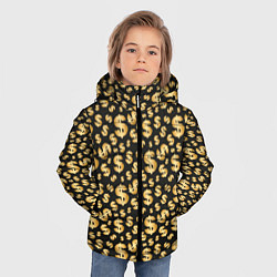 Куртка зимняя для мальчика Знак Доллара, цвет: 3D-светло-серый — фото 2