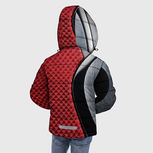 Зимняя куртка для мальчика Volvo Logo Texture / 3D-Черный – фото 4
