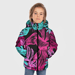 Куртка зимняя для мальчика Папоротниковый неон, цвет: 3D-светло-серый — фото 2