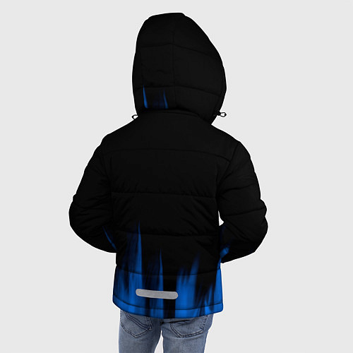 Зимняя куртка для мальчика Volvo синий огонь / 3D-Черный – фото 4
