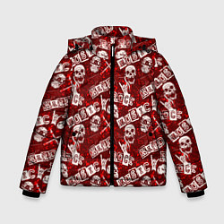 Куртка зимняя для мальчика Хард Рок HARD-ROCK, цвет: 3D-красный