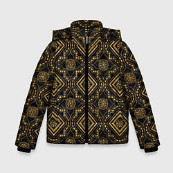 Куртка зимняя для мальчика Versace classic pattern, цвет: 3D-черный