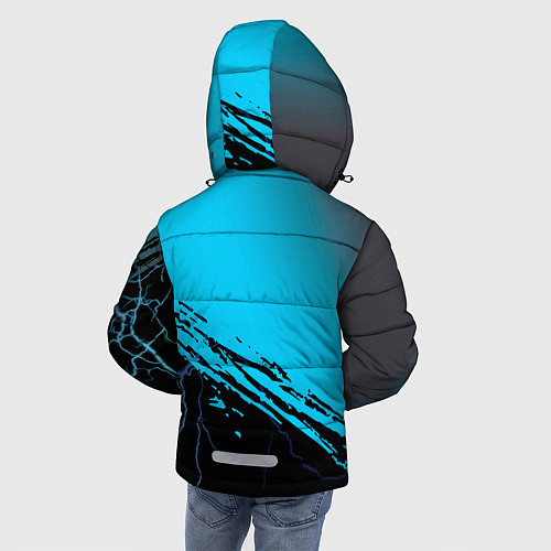 Зимняя куртка для мальчика Викинги: Вальхалла сериал / 3D-Черный – фото 4