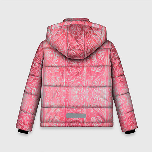 Зимняя куртка для мальчика Скандинавские узорыДраконы / 3D-Светло-серый – фото 2