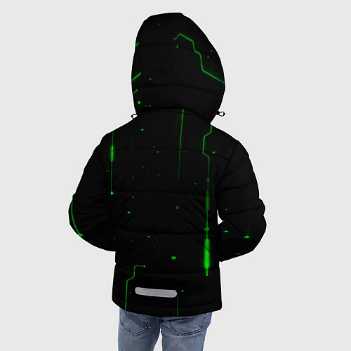 Зимняя куртка для мальчика Neon Green Light / 3D-Черный – фото 4