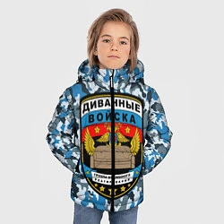 Куртка зимняя для мальчика Диванные Войска камуфляж, цвет: 3D-черный — фото 2