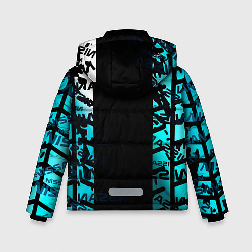 Зимняя куртка для мальчика NISSAN супер авто / 3D-Светло-серый – фото 2
