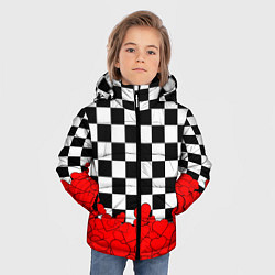 Куртка зимняя для мальчика Отличная партия на любовь, цвет: 3D-светло-серый — фото 2