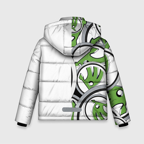 Зимняя куртка для мальчика Skoda Half Pattern Logo / 3D-Светло-серый – фото 2