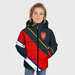 Куртка зимняя для мальчика Arsenal арсенал football, цвет: 3D-красный — фото 2