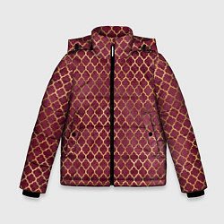 Зимняя куртка для мальчика Gold & Red pattern