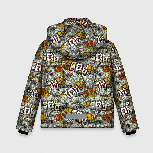 Зимняя куртка для мальчика Джекпот Jackpot / 3D-Светло-серый – фото 2