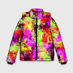 Зимняя куртка для мальчика Пиксельный камуфляж Диско