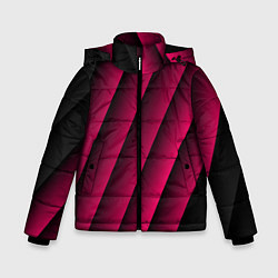 Зимняя куртка для мальчика Red Stripe 3D Красные полосы
