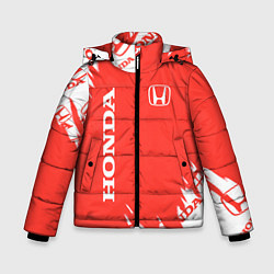 Куртка зимняя для мальчика Хонда sport, цвет: 3D-черный