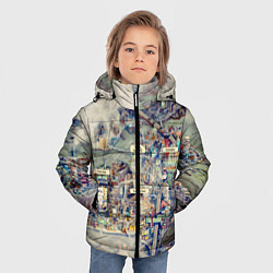 Куртка зимняя для мальчика Fallout - city, цвет: 3D-черный — фото 2
