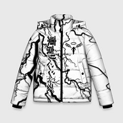 Куртка зимняя для мальчика Токийские мстители Tokyo Revengers, цвет: 3D-светло-серый