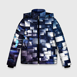 Куртка зимняя для мальчика Параллакс эффект, цвет: 3D-черный