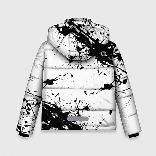 Зимняя куртка для мальчика Токийские мстители Tokyo Revengers logo краска / 3D-Светло-серый – фото 2
