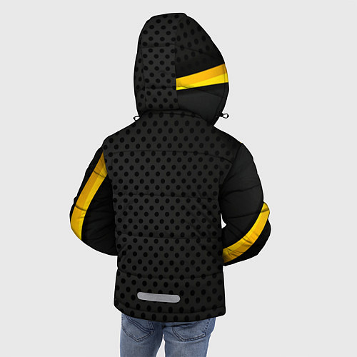 Зимняя куртка для мальчика Ламборджини / 3D-Черный – фото 4