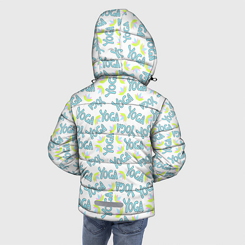 Зимняя куртка для мальчика YOGA лотос / 3D-Черный – фото 4