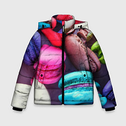 Куртка зимняя для мальчика Colorful Macaroons, цвет: 3D-черный