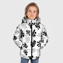Куртка зимняя для мальчика Кляксы краски, цвет: 3D-светло-серый — фото 2