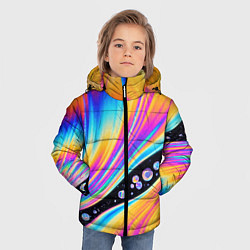 Куртка зимняя для мальчика КИСЛОТНЫЙ УЗОР, цвет: 3D-красный — фото 2