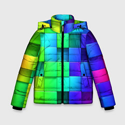 Куртка зимняя для мальчика Color geometrics pattern Vanguard, цвет: 3D-светло-серый