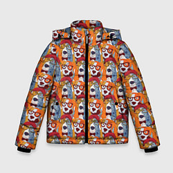 Зимняя куртка для мальчика Собаки Бассет-Хаунд