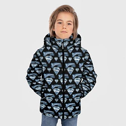 Куртка зимняя для мальчика Логотип Супермена, цвет: 3D-светло-серый — фото 2