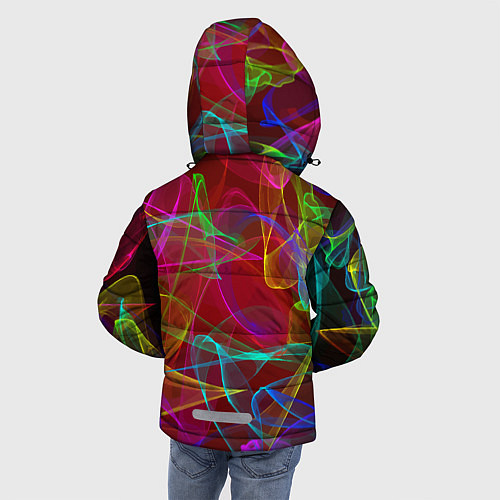 Зимняя куртка для мальчика Color neon pattern Vanguard / 3D-Черный – фото 4
