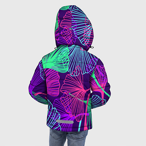 Зимняя куртка для мальчика Neon color pattern Fashion 2023 / 3D-Черный – фото 4