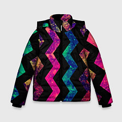Зимняя куртка для мальчика Геометрический паттерн Neon